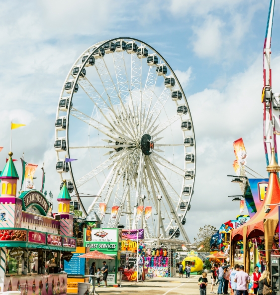 Photo of carnival and ferris wheel