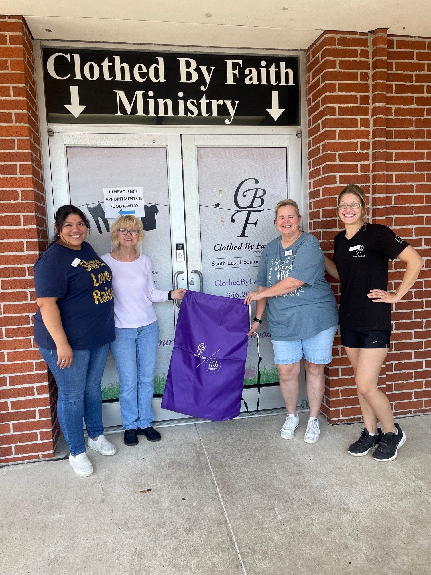 FCU Team Donates 500 Garments