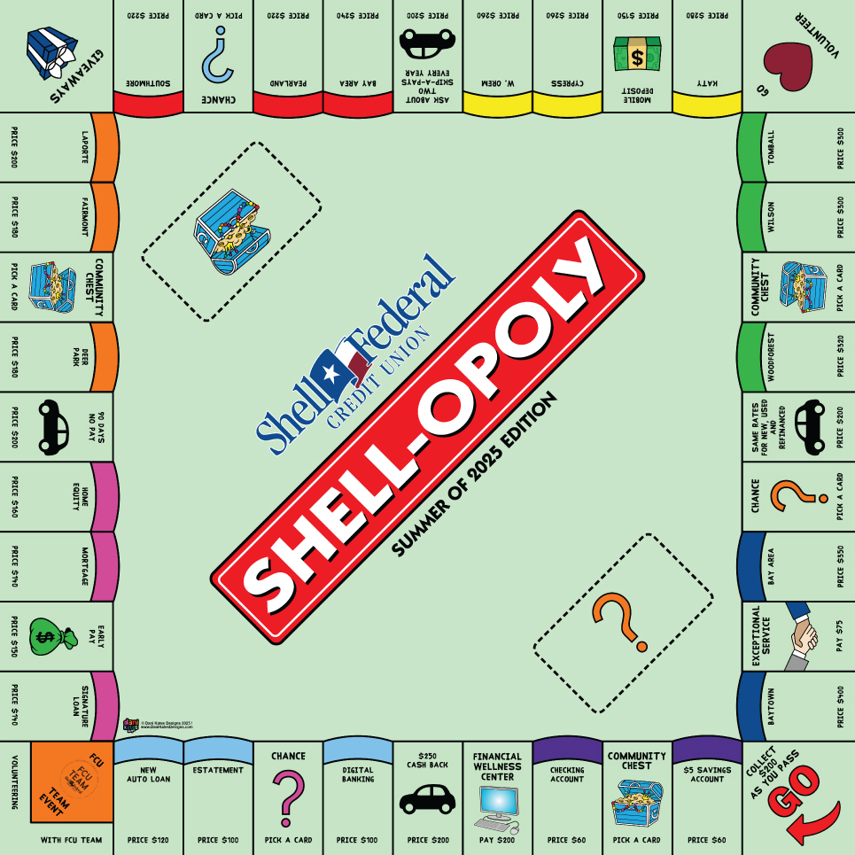 Shollopoly board