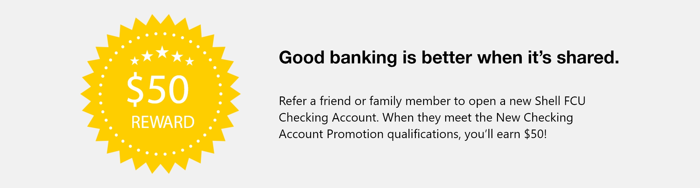 New checking reward banner